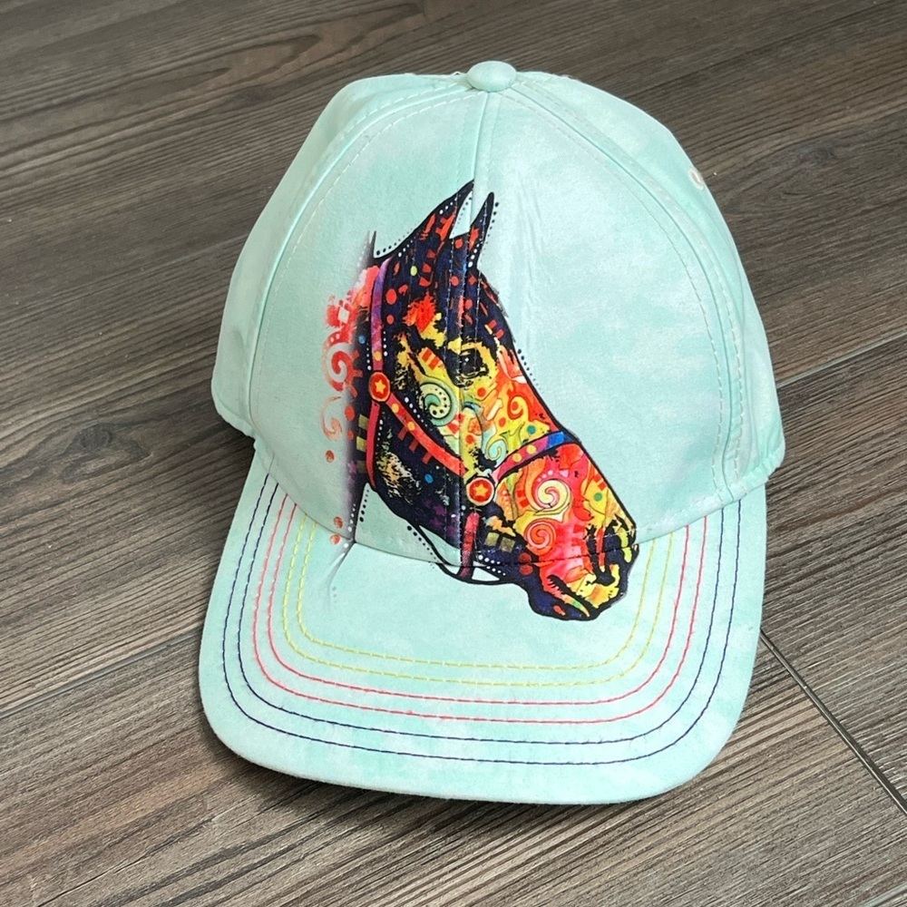 Colorful Horse Design Cap - Picture 8 of 9